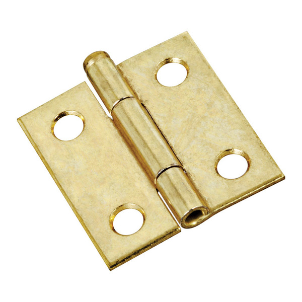 National Hardware DOOR HINGE BRASS 1.5X2"" N141-754